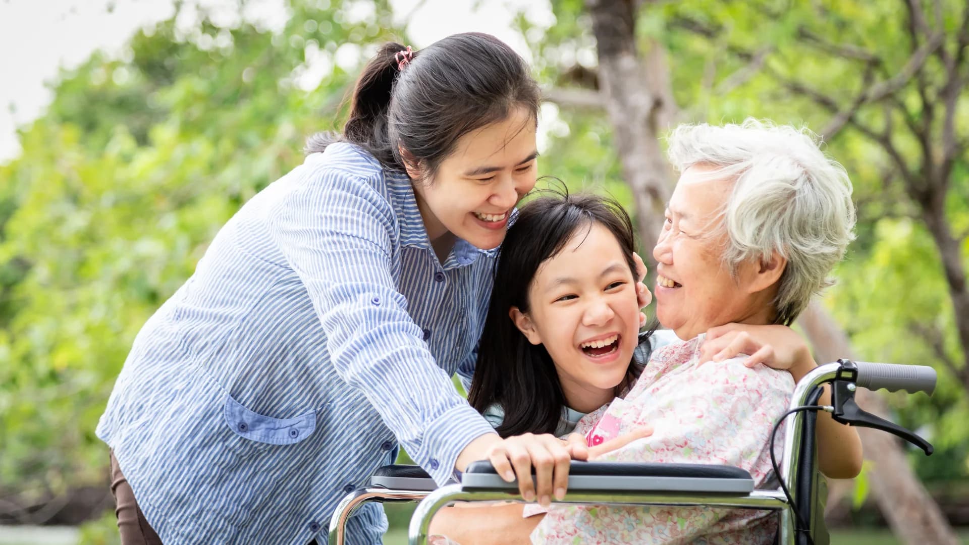 Patient and family reviewing care next steps together