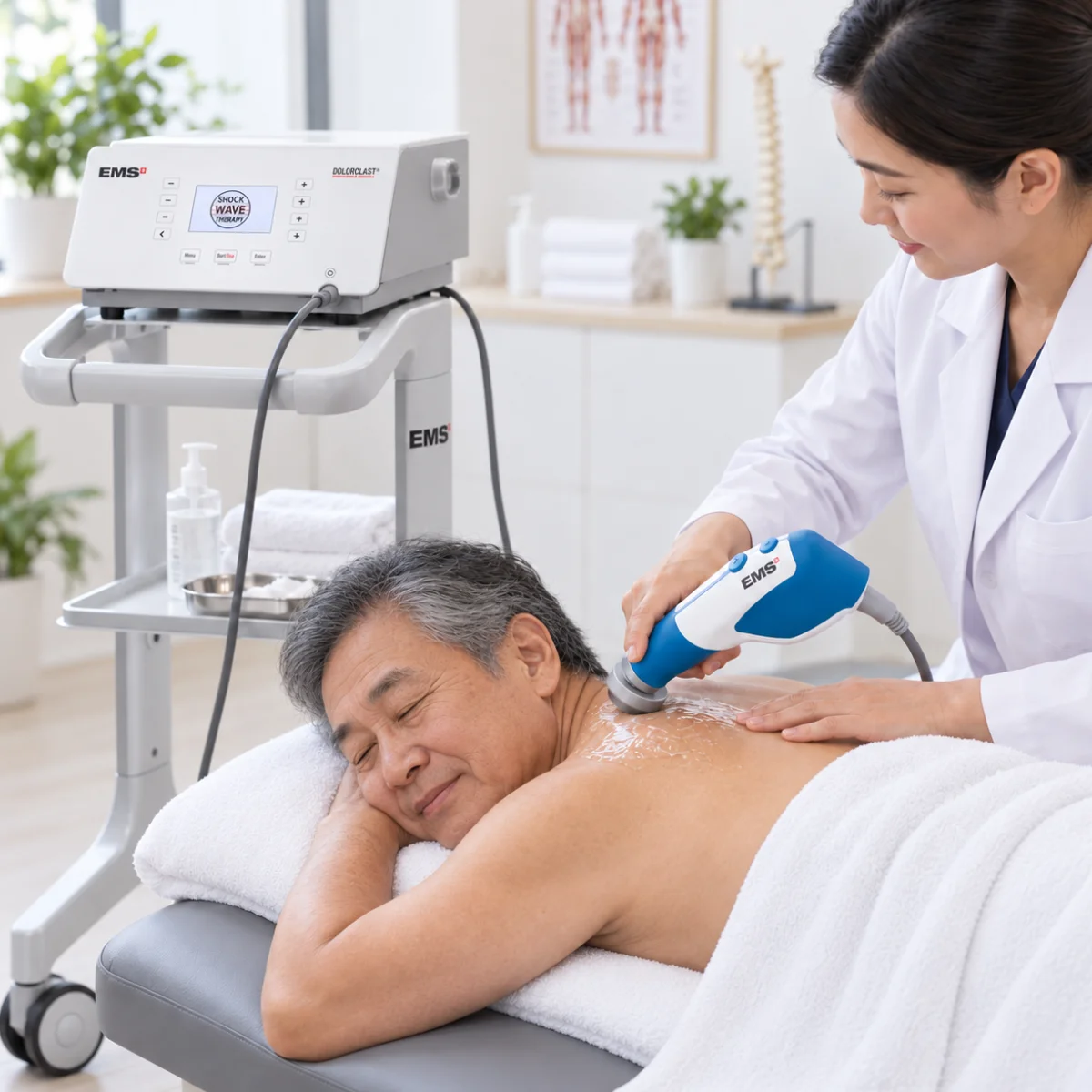 EMS DolorClast radial shockwave treatment applicator