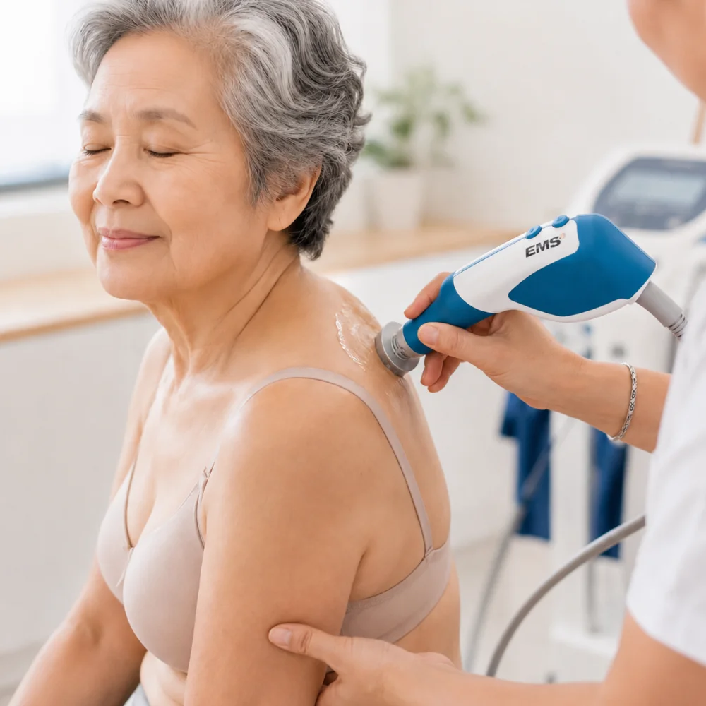 EMS DolorClast radial shockwave treatment at iCare Medical Group